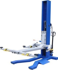 Ideal Mobile Single Column Automotive Lift- 6000lb Capacity Blue/Gray MSC-6KLP
